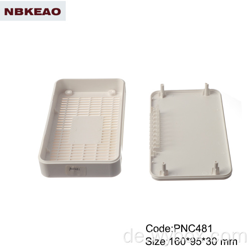 IP54 WLAN-Router Shell-Gehäuse ABS-Kunststoffgehäuse für Elektronik-Netzwerk-Switch-Gehäuse PNC481 mit Größe 160 * 95 * 30 mm